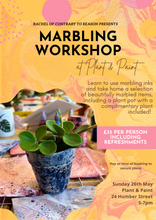 Load image into Gallery viewer, Marbling Workshop - Plant and Paint, HULL
