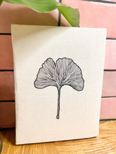 Load image into Gallery viewer, botanical illustration artwork of a japanese leaf from a gingko tree
